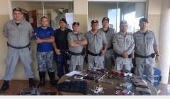  PM prendeu suspeitos de roubos