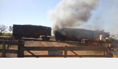 Bombeiros evitaram que fogo destruísse bi-trem