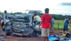 Colisão frontal próximo à Gouvelândia deixou 4 feridos