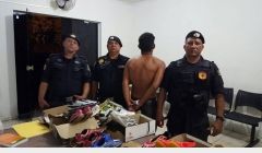 Rapaz detido pelo GPT logo após furtar em loja