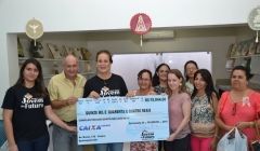 Projeto Social Jovem do Futuro Entrega Mais Um Cheque Para Escola Estadual Quintiliano Leão Neto.