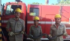 Sucuri de 2 metros é resgatada no canteiro central de avenida, em Quirinópolis