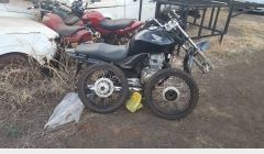 PM recupera moto furtada. Veículo estava parcialmente desmontado.