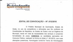 Edital de Convocação - N°. 012/2016