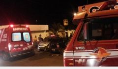 Bombeiros usaram desencarcerador para retirar vítima de acidente