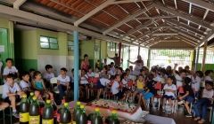 Policial realizou festa para alunos
