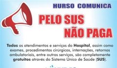 Hurso informa que é totalmente gratuito