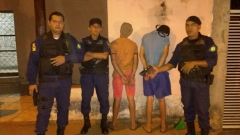 Menores flagrados pela Guarda Civil com simulacro de arma de fogo