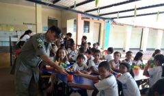 Militar realizou festa em escola