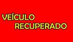 Dois veículos recuperados ontem (13). De um deles, foi encontrada apenas um part
