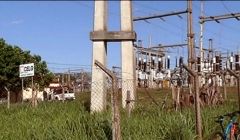 Incêndio na subestação da CELG, em Quirinópolis.