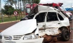 Acidente em trevo da Avenida Brasil mata idoso, em Quirinópolis